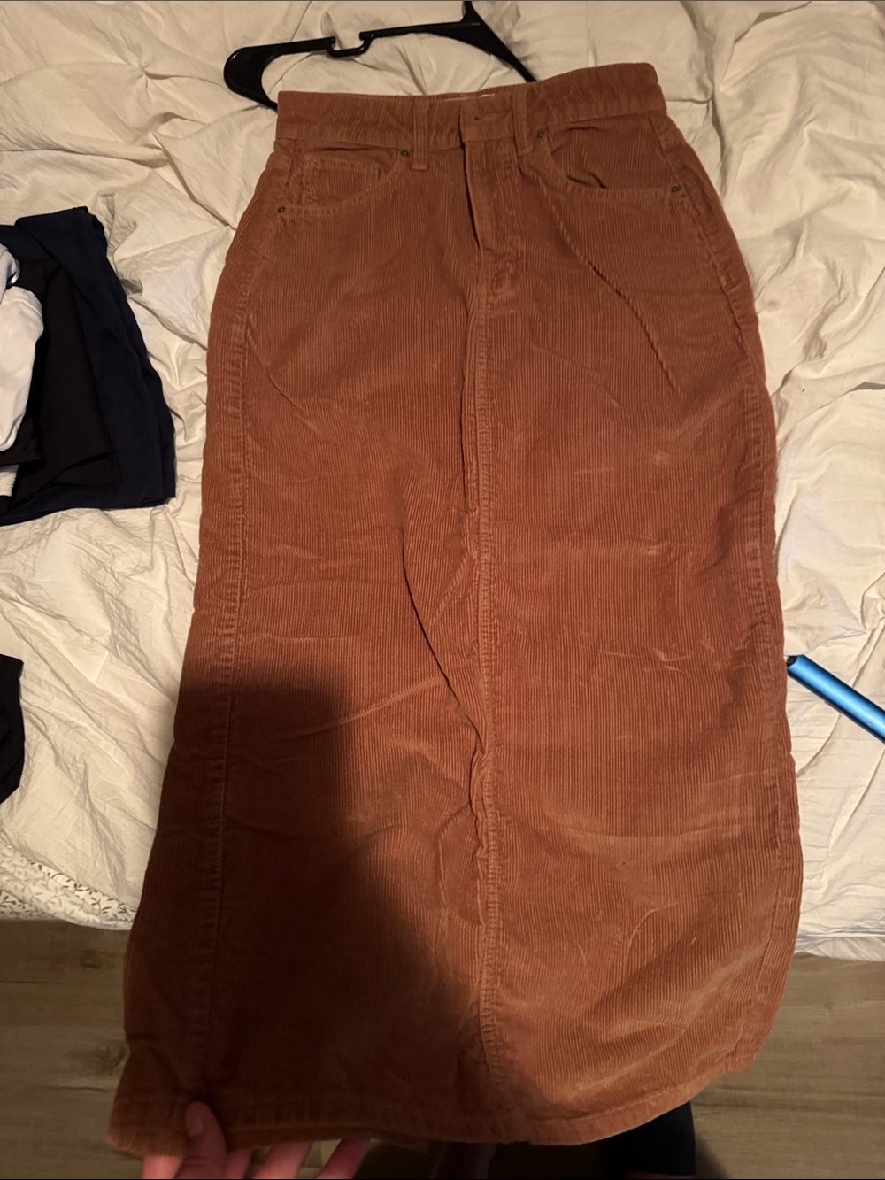 Cotton On Corduroy Midi Skirt in Rust